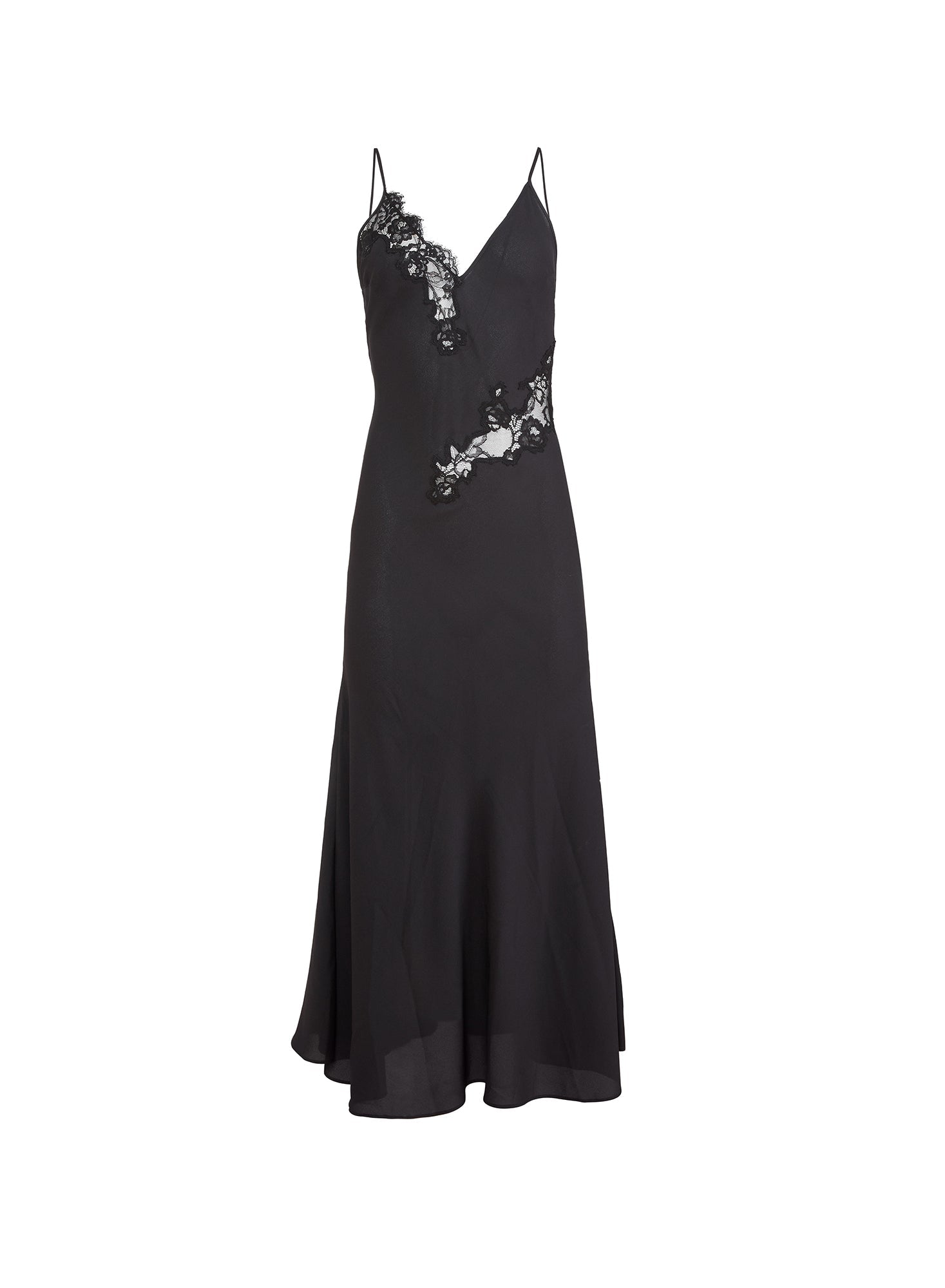 Fleur du Mal Black Juliet Lace Maxi Dress