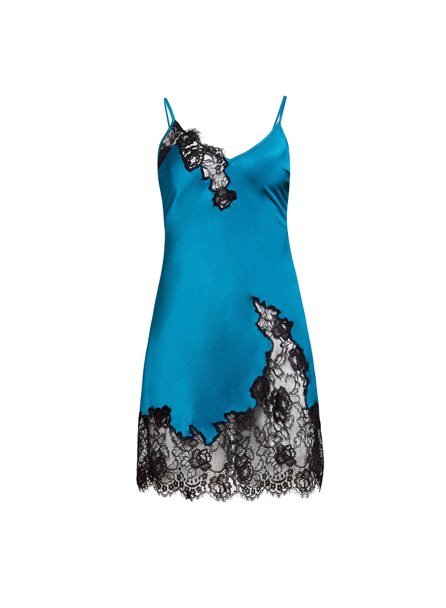 Fleur du Mal Aquamarine Juliet Lace Mini Slip