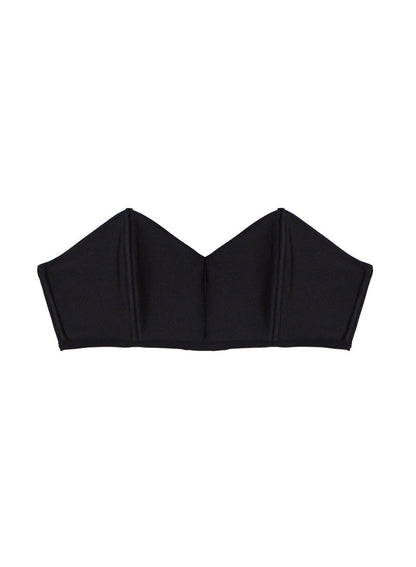 Fleur du Mal Black Charlotte Bandeau Bra