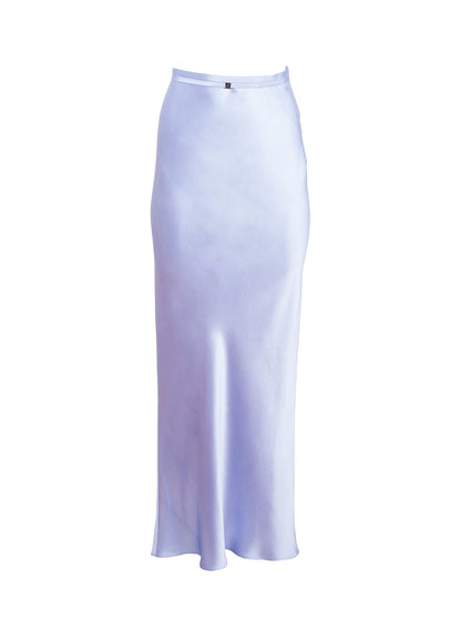 Fleur du Mal Pastel Sky Silk Bias Skirt