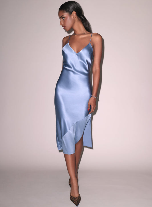 Fleur du Mal Silk Bias Slip Dress