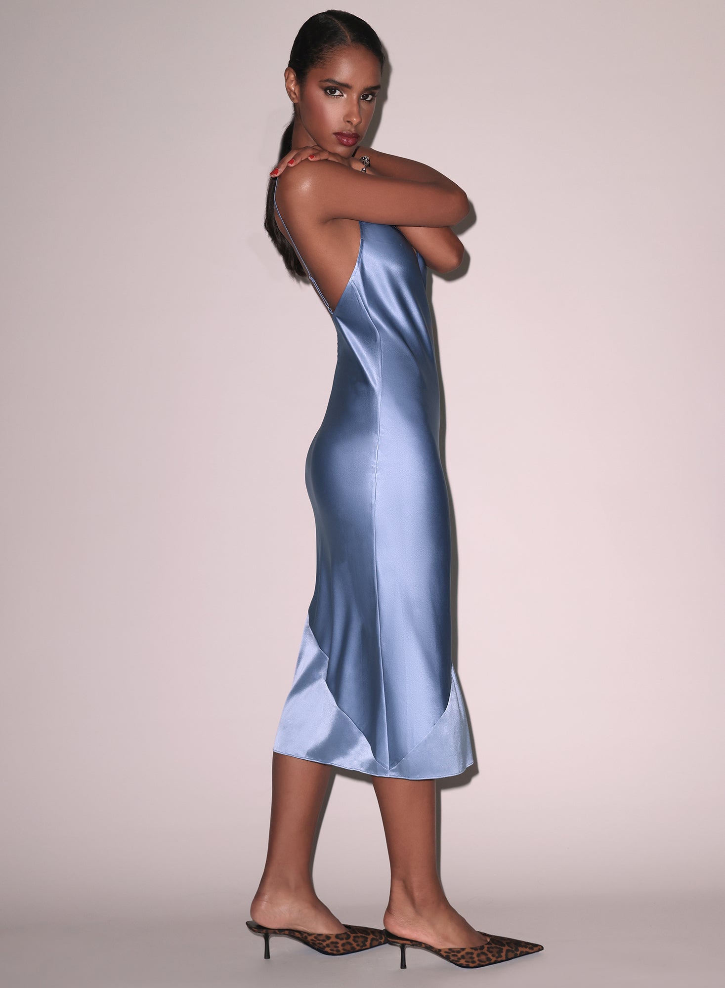 Fleur du Mal Silk Bias Slip Dress