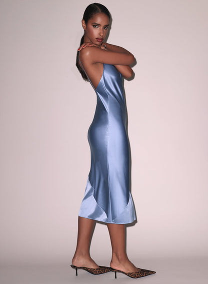 Fleur du Mal Silk Bias Slip Dress