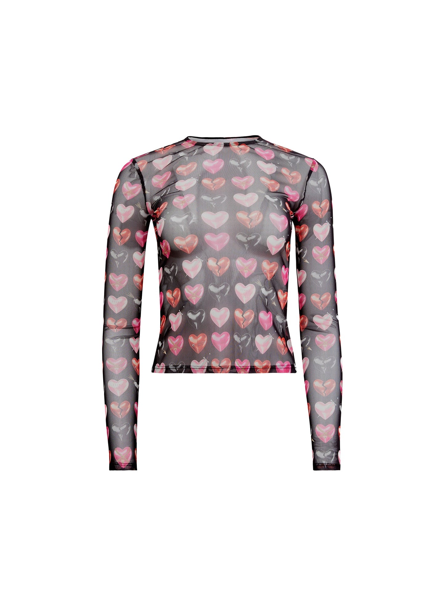 Fleur du Mal Black Heartbreaker Long Sleeve Top
