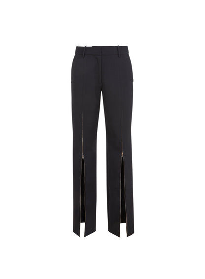 Fleur du Mal Black Zipper Split Hem Pant