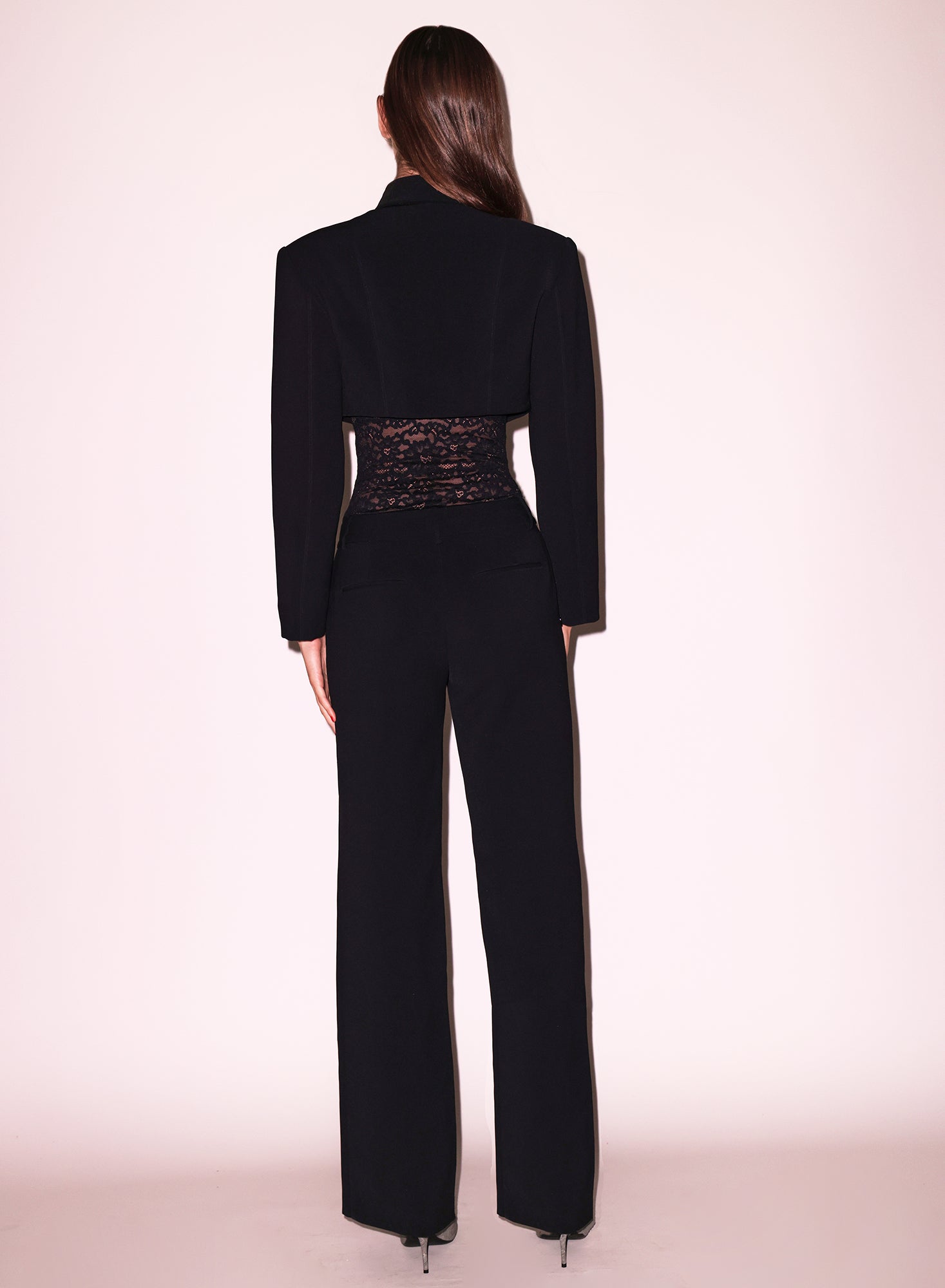 Fleur du Mal Black Zipper Split Hem Pant