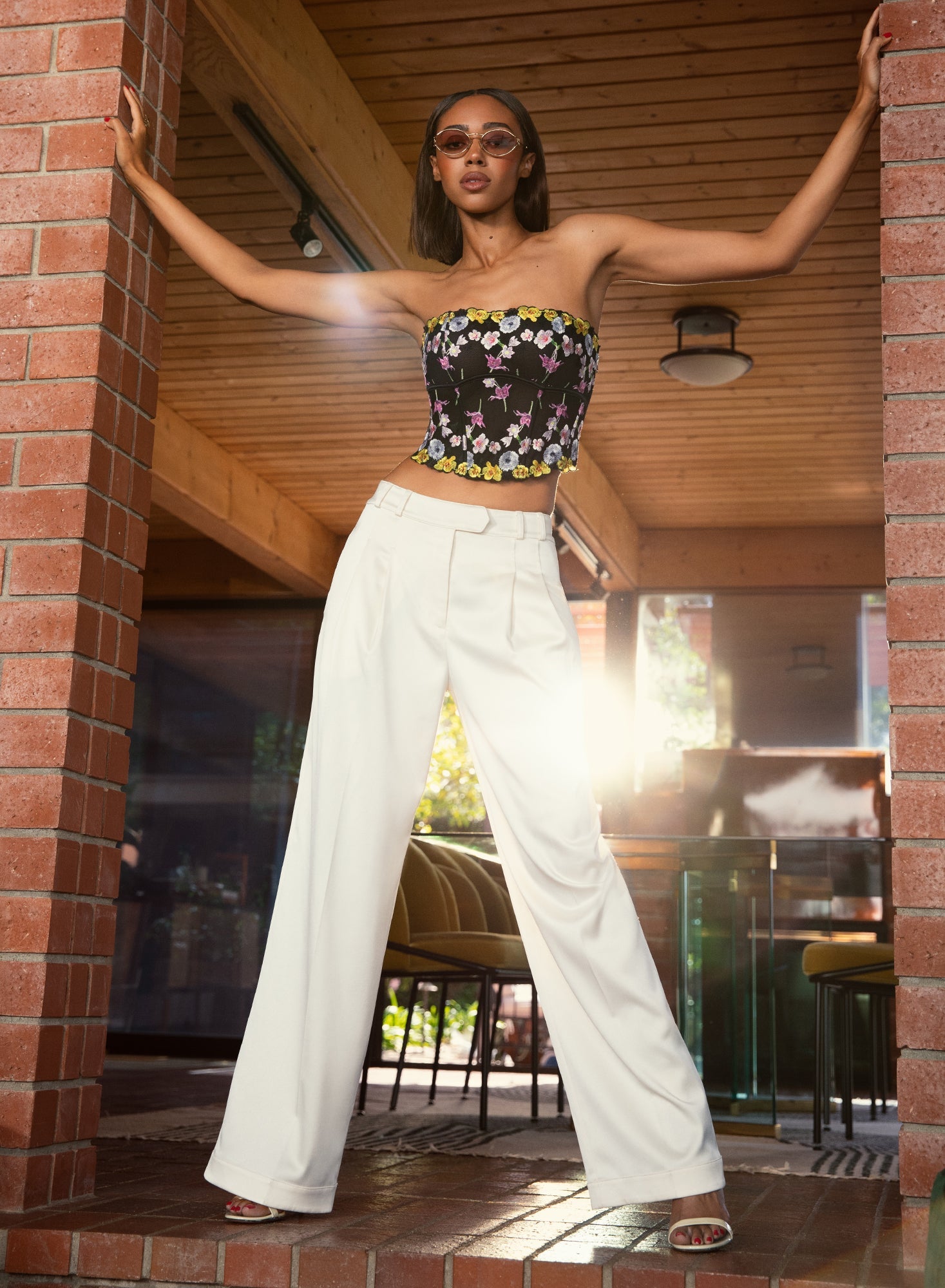 Fleur du Mal Vanilla Satin Trouser