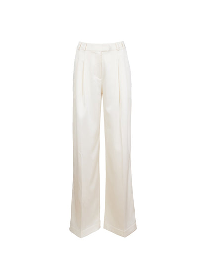 Fleur du Mal Vanilla Satin Trouser