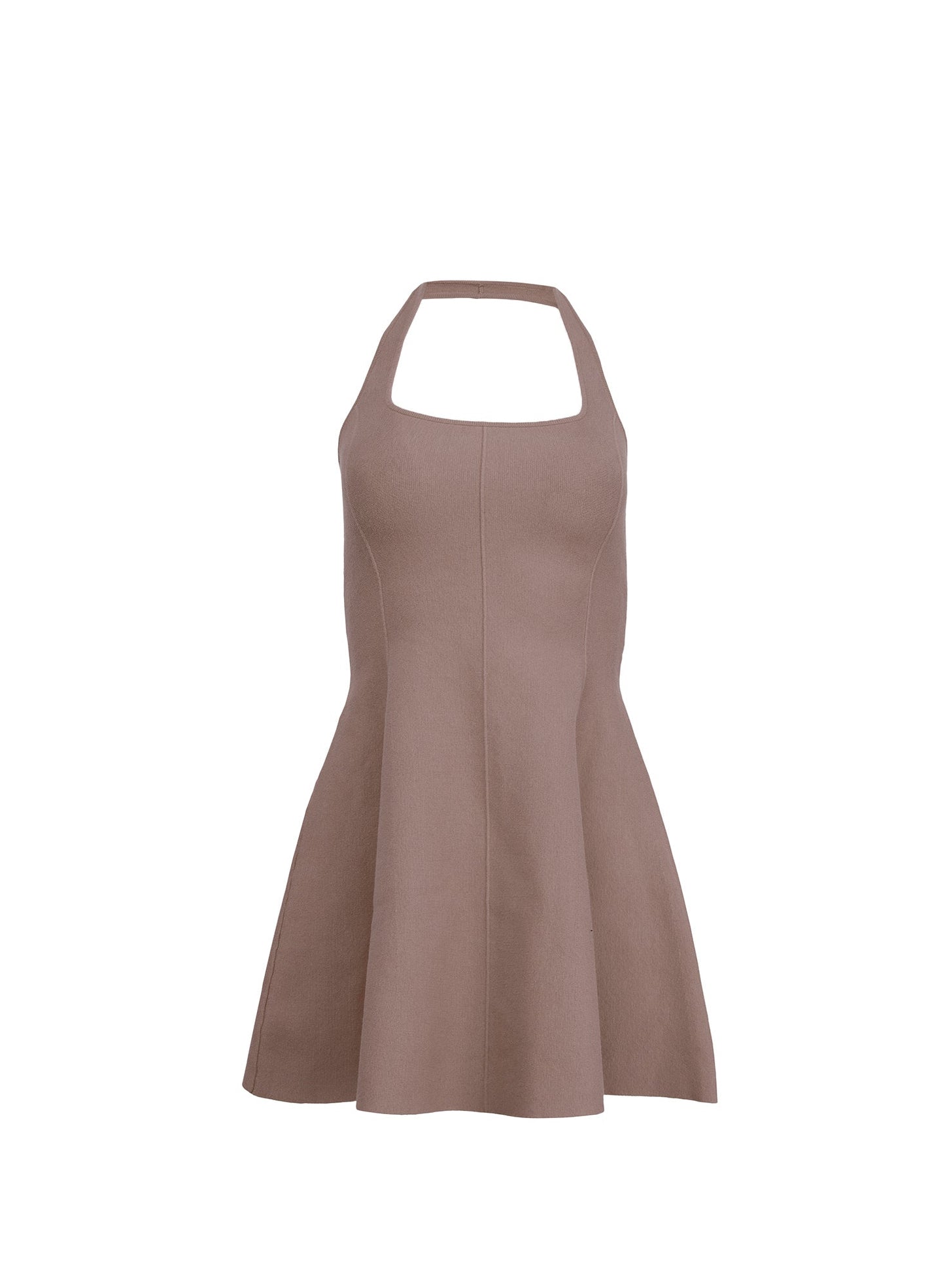 Fleur du Mal Grey Sofia Flared Dress