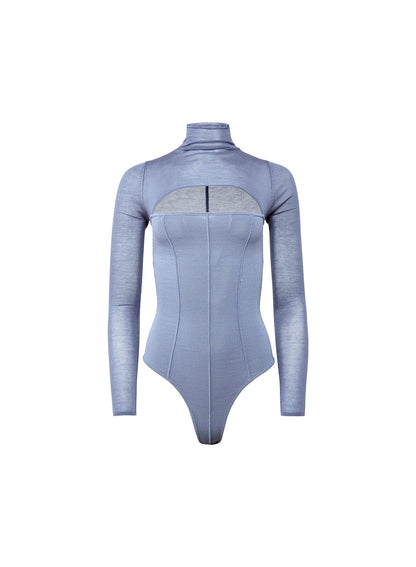 Fleur du Mal Charcoal Blue Kate Bodysuit