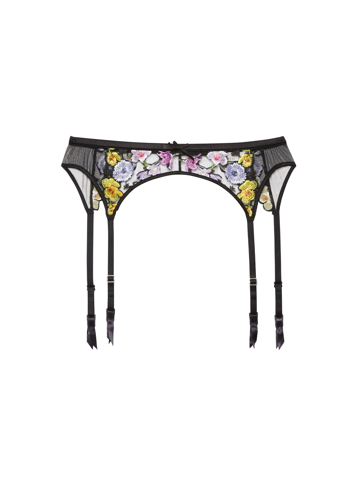 Fleur du Mal Multi Eden Garter Belt