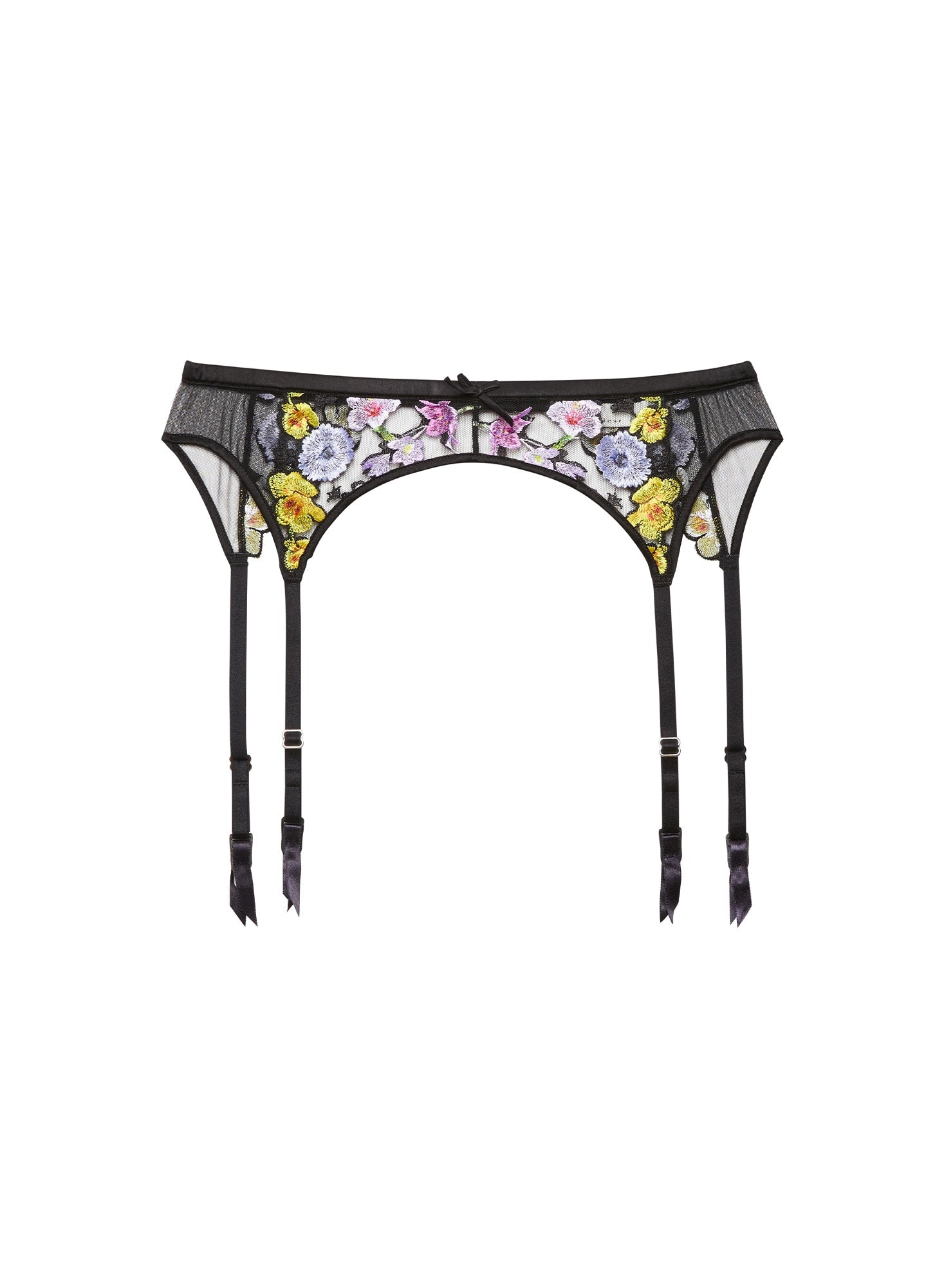 Fleur du Mal Multi Eden Garter Belt
