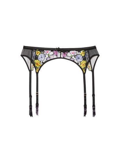 Fleur du Mal Multi Eden Garter Belt