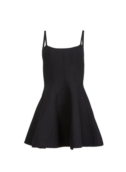 Fleur du Mal Black Flared Corset Dress Best Dress