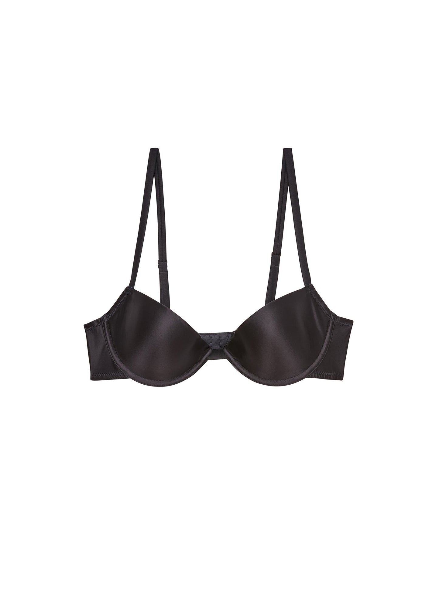 Fleur du Mal Black Le Gloss T-Shirt Bra