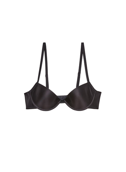Fleur du Mal Black Le Gloss T-Shirt Bra