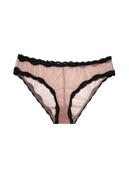 Fleur du Mal Petal Pink Sheer Tulle Bikini