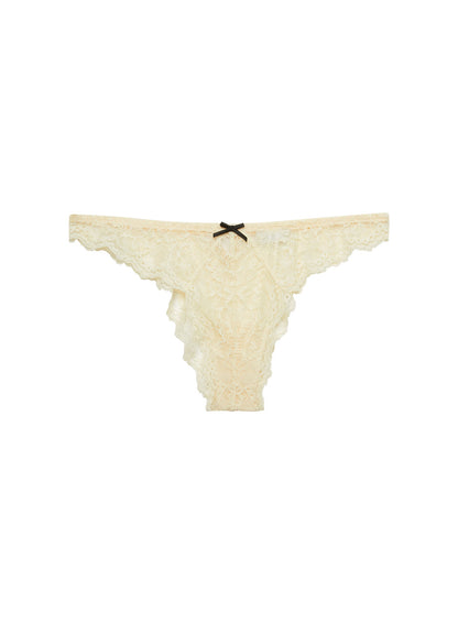 Fleur du Mal Buttercup Bianca Lace Cheeky