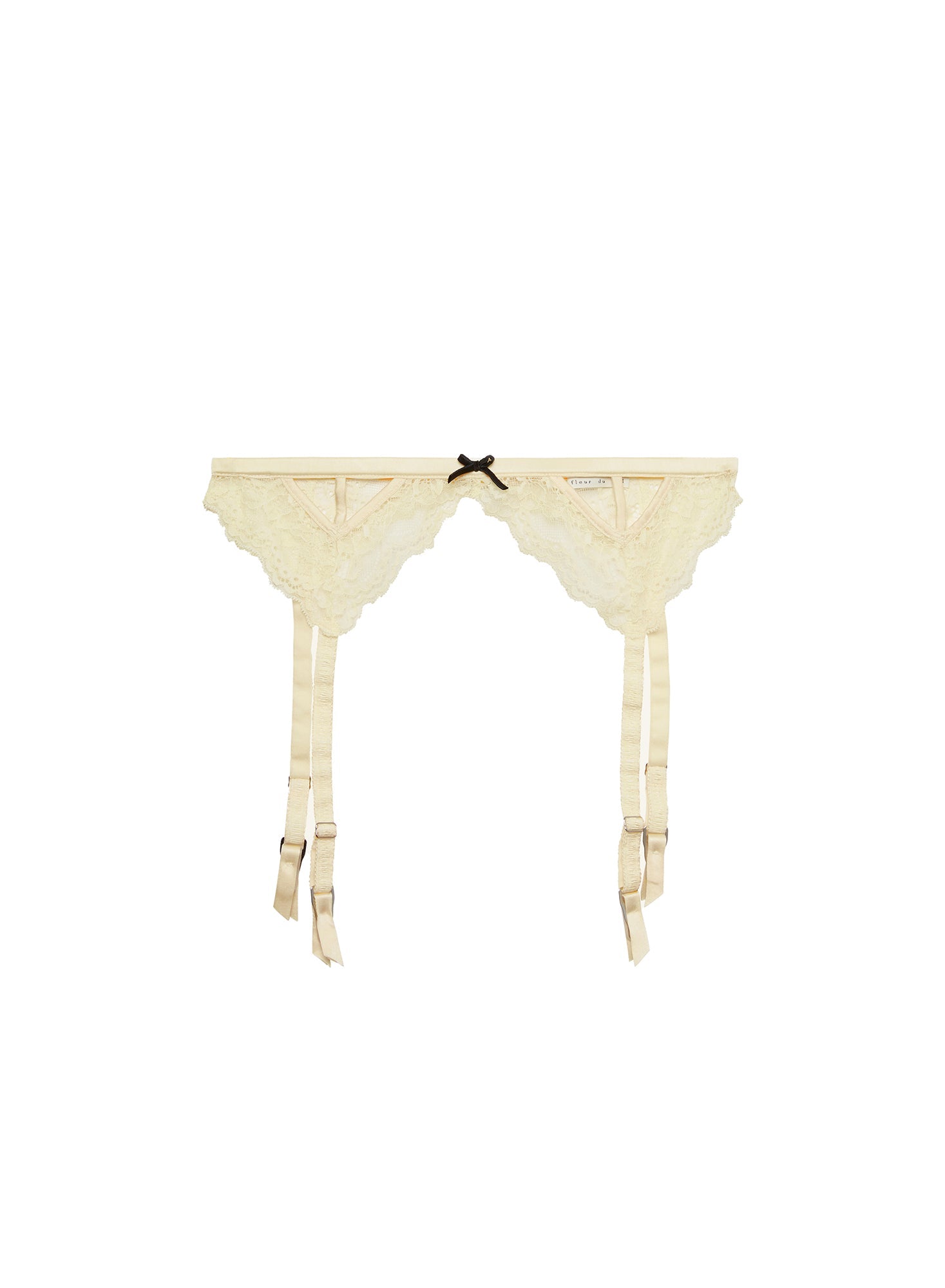 Fleur du Mal Buttercup Bianca Lace Garter Belt