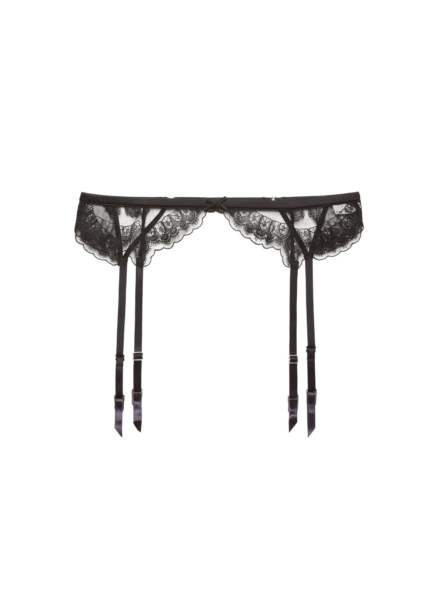 Fleur du Mal Black Mila Garter Belt