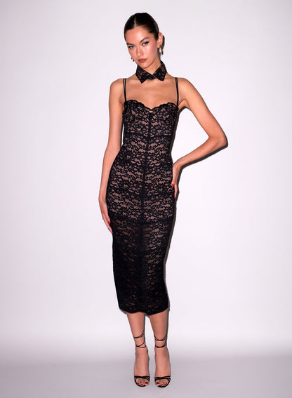 Fleur du Mal Black Lace Collar