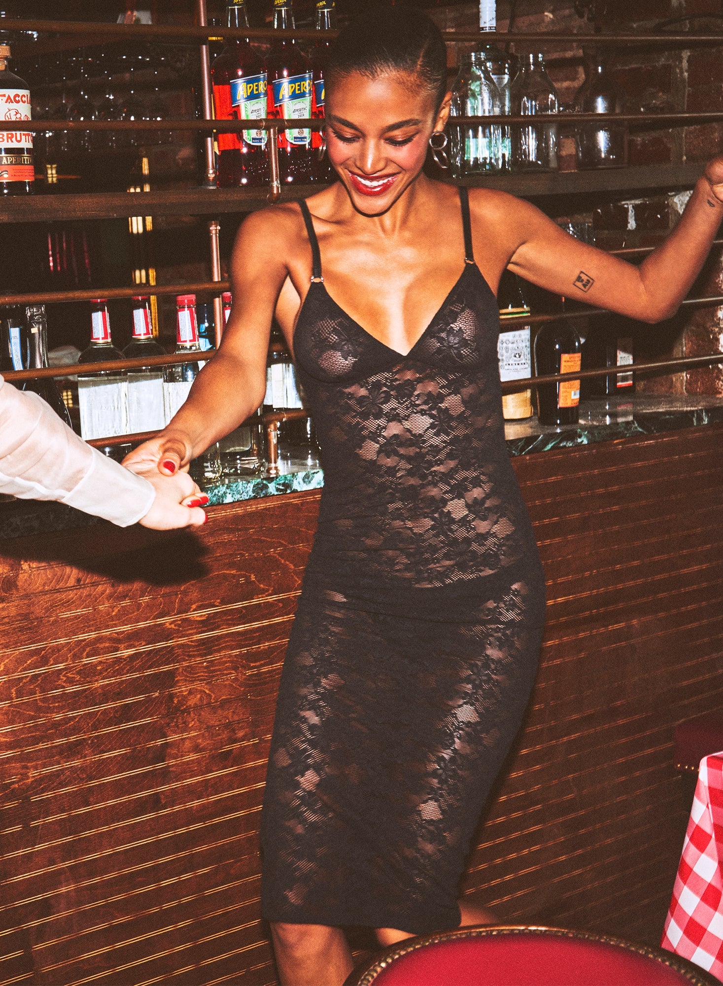 Fleur du Mal Le Stretch Lace Slip Dress