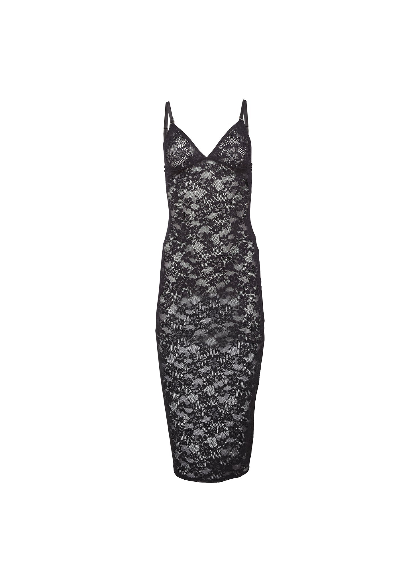 Fleur du Mal Le Stretch Lace Slip Dress