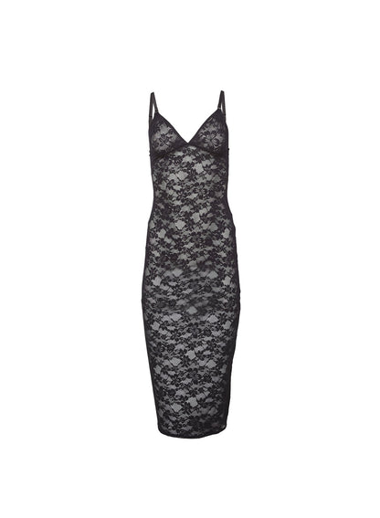 Fleur du Mal Le Stretch Lace Slip Dress