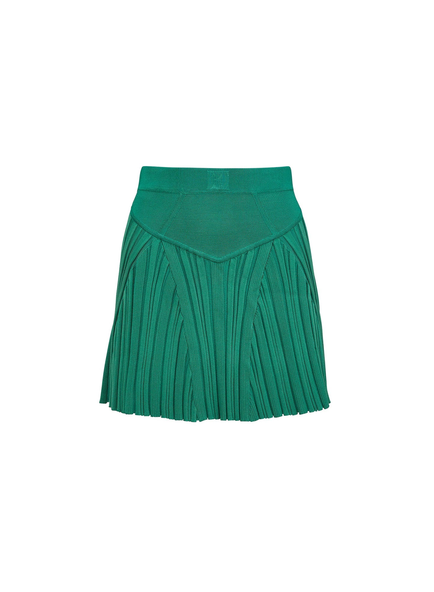 Fleur du Mal Lucky Green Rib Flared Skirt