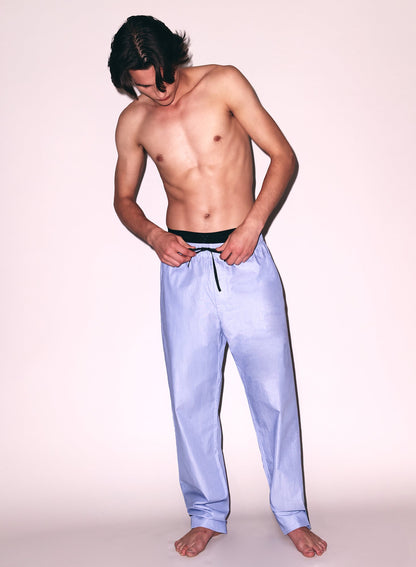Fleur du Mal Pacific Blue Poplin PJ Pant