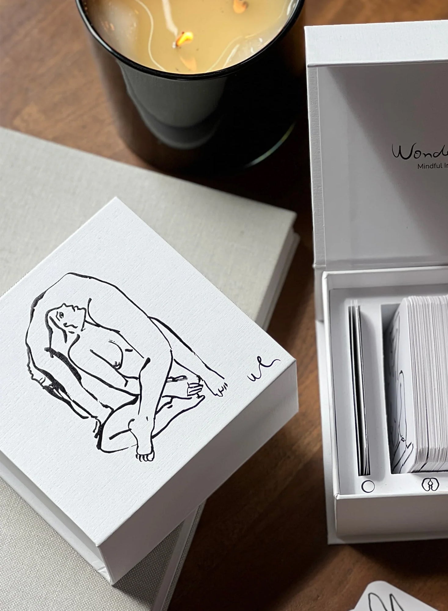 Fleur du Mal White Wonderlust Mindful Intimacy Card Deck