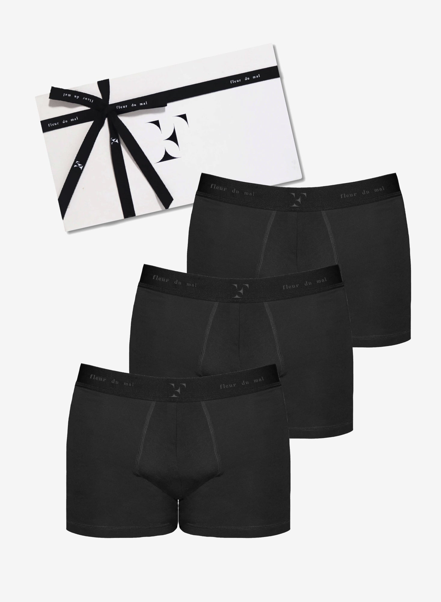 Fleur du Mal Men's Black Boxer 3-Pack