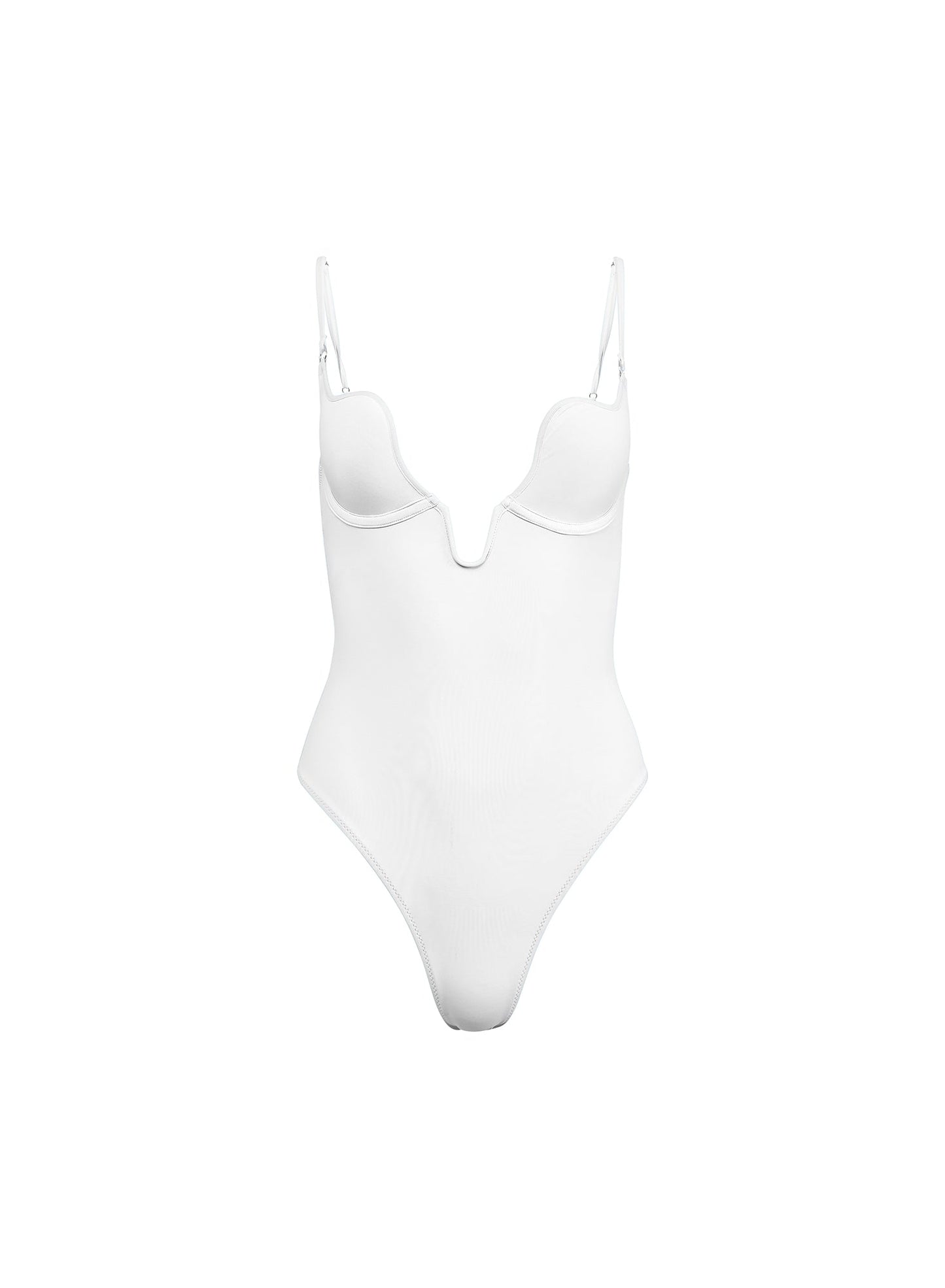 Fleur du Mal White Seduce U-Plunge One Piece