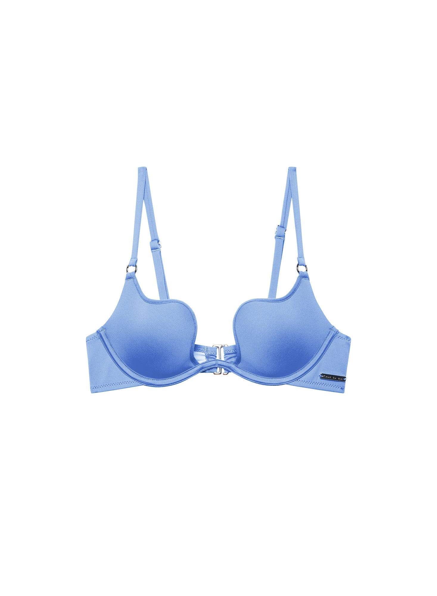 Fleur du Mal Mediterranean Blue Seduce U-Plunge Bikini Top
