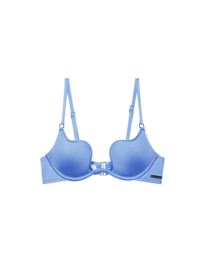 Fleur du Mal Mediterranean Blue Seduce U-Plunge Bikini Top