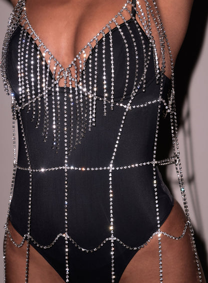 Fleur du Mal Crystal Fringe Dress