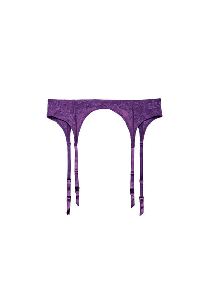 Fleur du Mal Le Stretch Lace Garter Belt