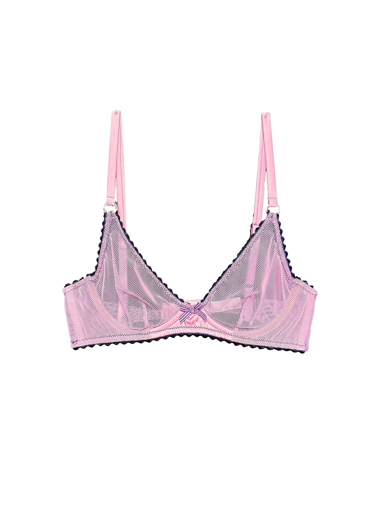 Fleur du Mal Bisou Sabrina Mini Fishnet Demi Bra