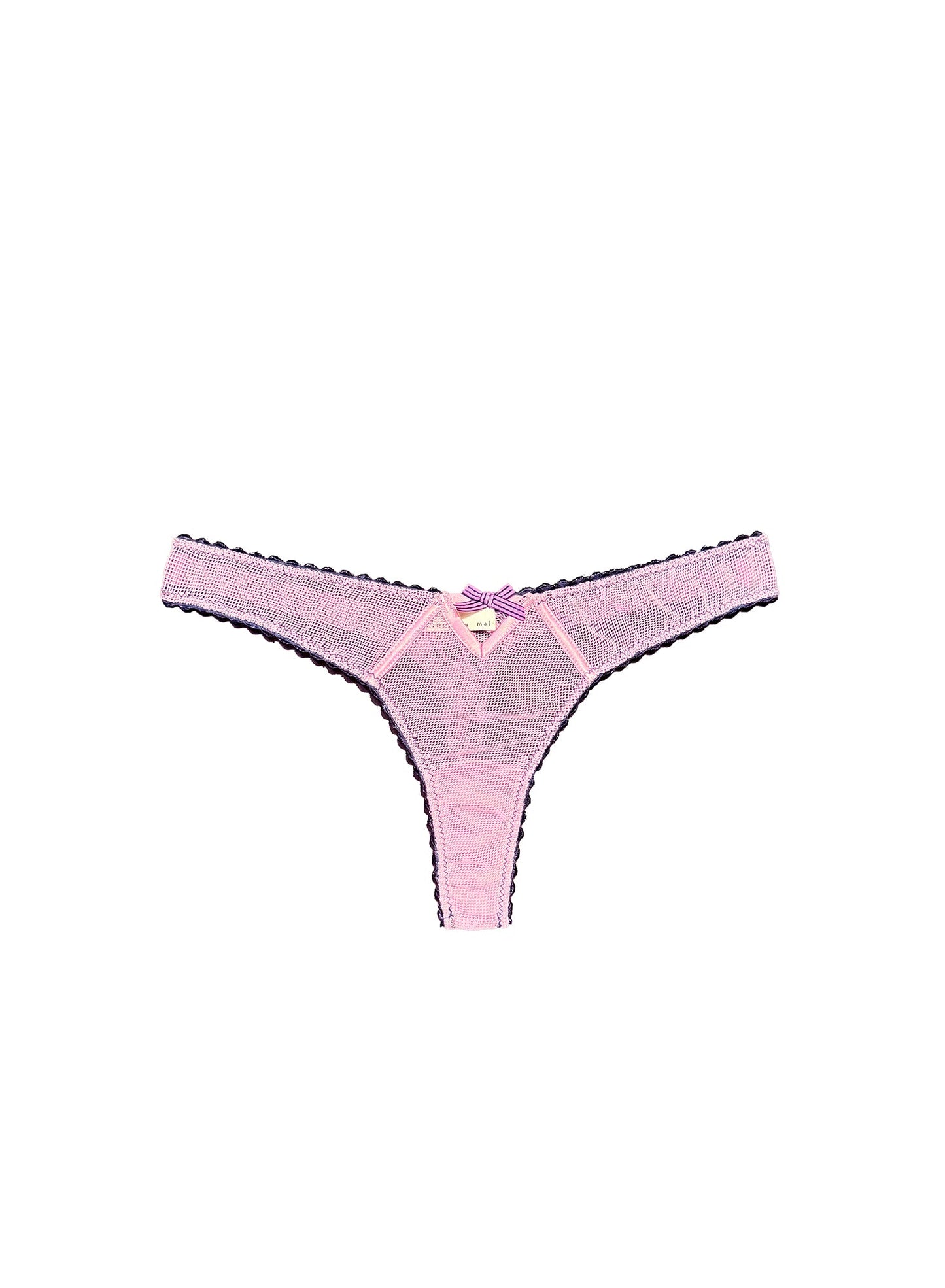 Fleur du Mal Bisou Sabrina Mini Fishnet Thong