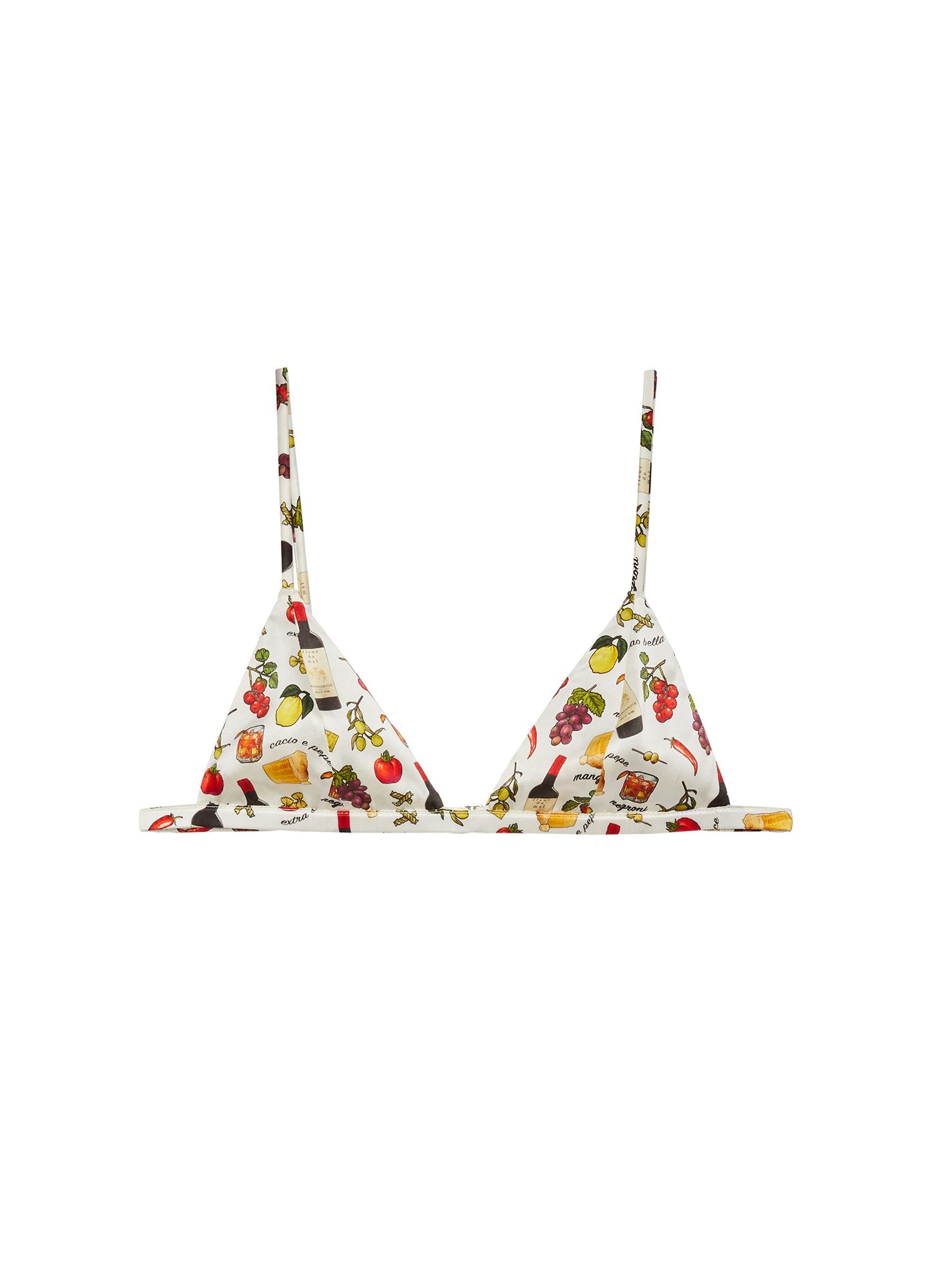 Fleur du Mal Printed Luxe Triangle Bra