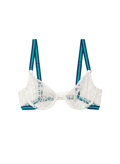 Fleur du Mal Ivory Match Point Demi Bra