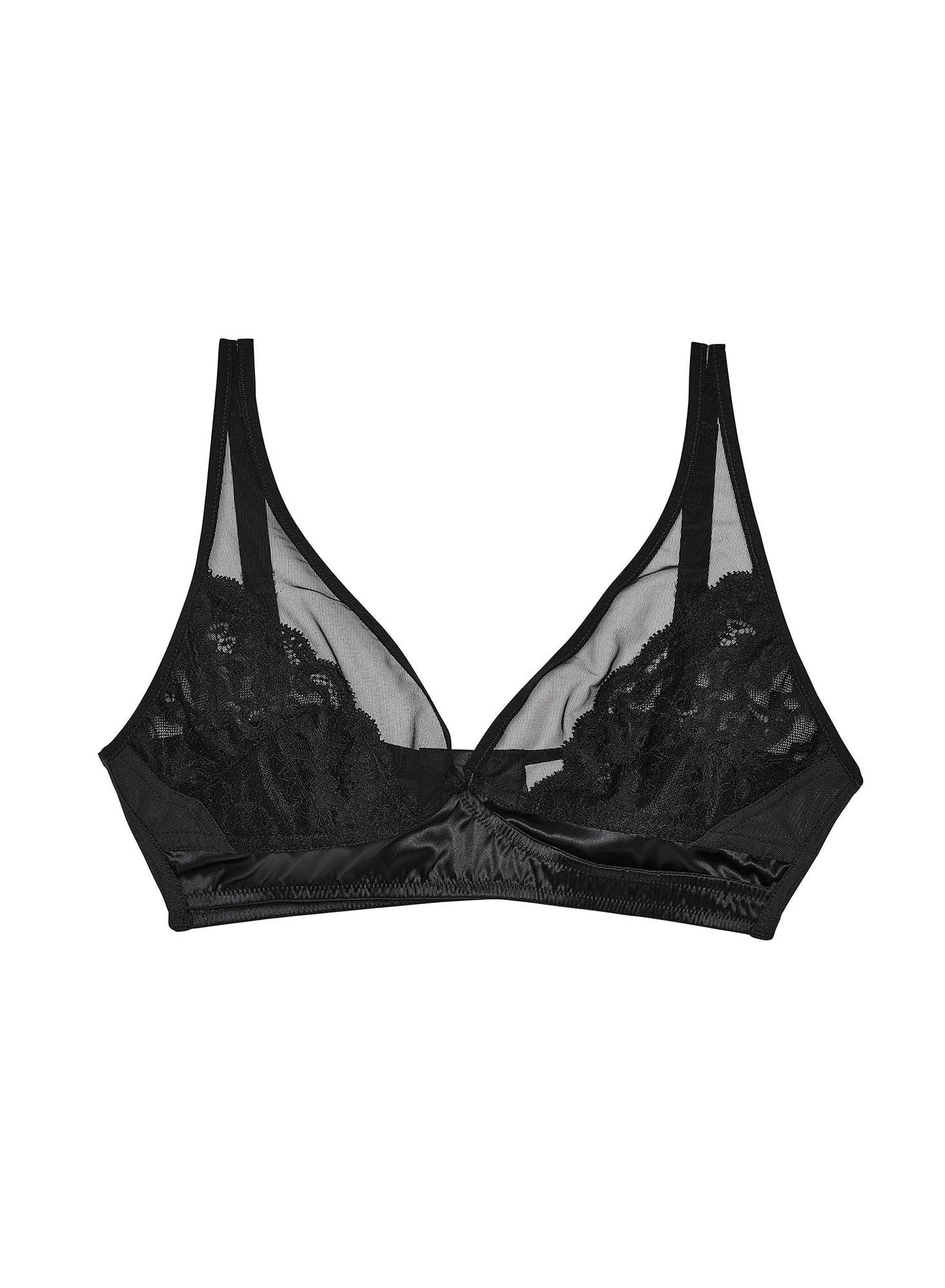 Fleur du Mal Black Charlotte Bralette