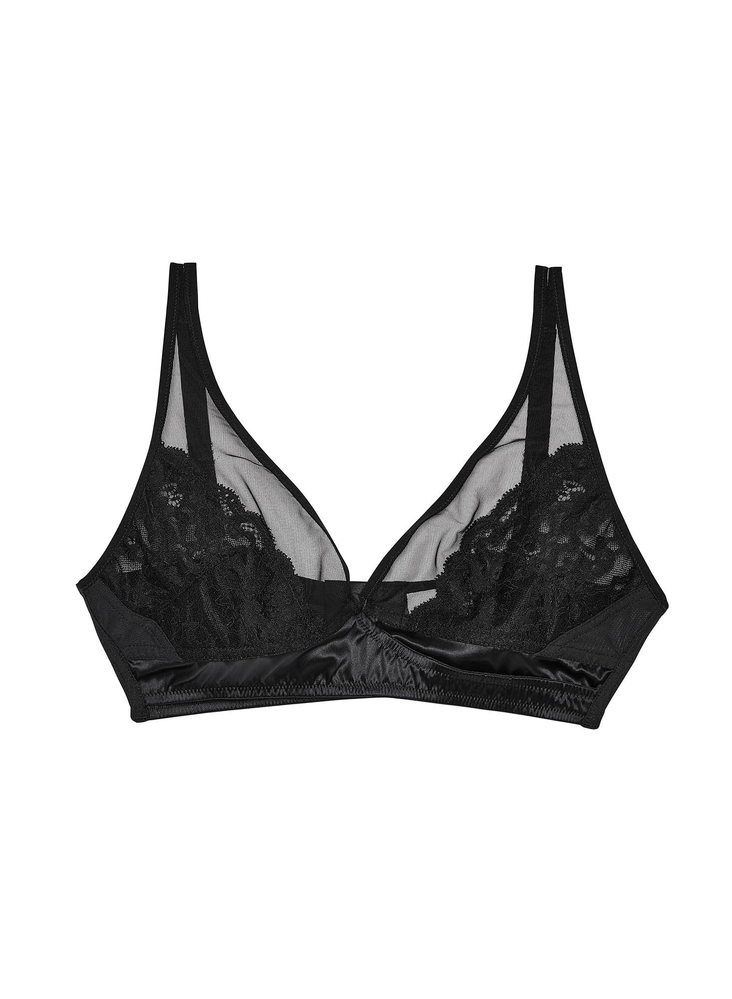 Fleur du Mal Black Charlotte Bralette