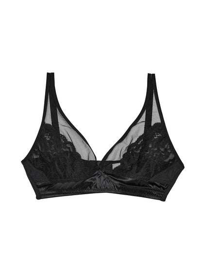 Fleur du Mal Black Charlotte Bralette