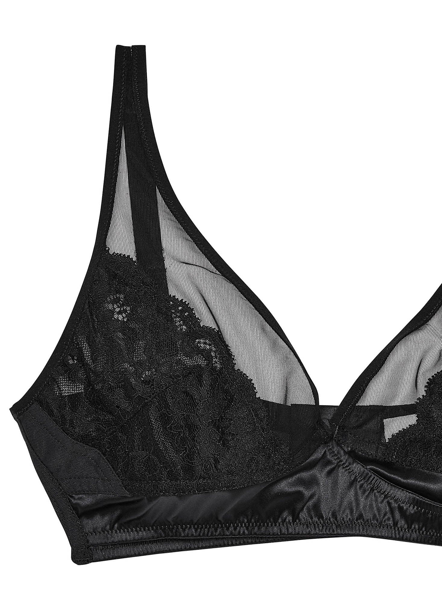 Fleur du Mal Black Charlotte Bralette