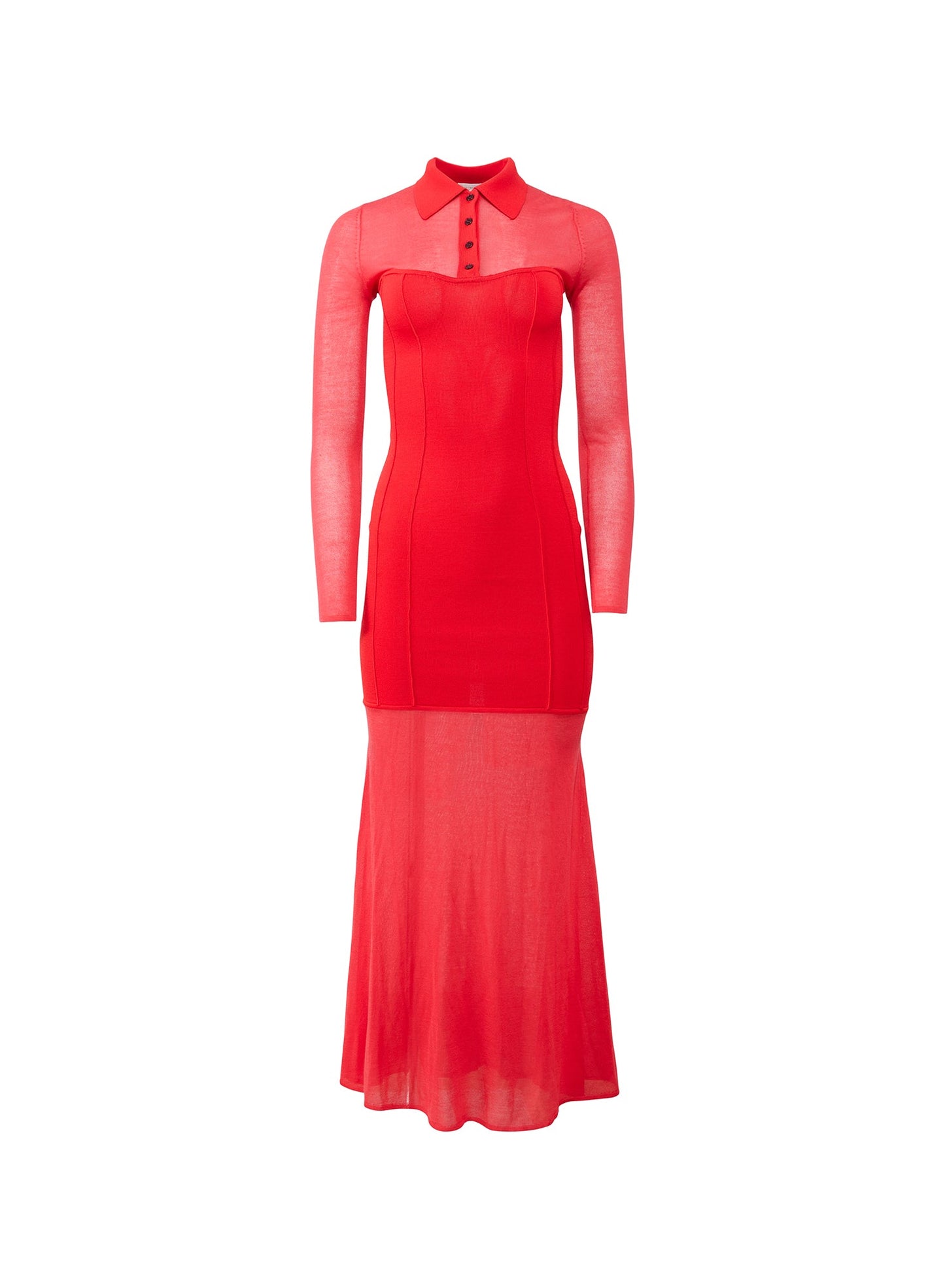Fleur du Mal Red Kate Maxi Dress