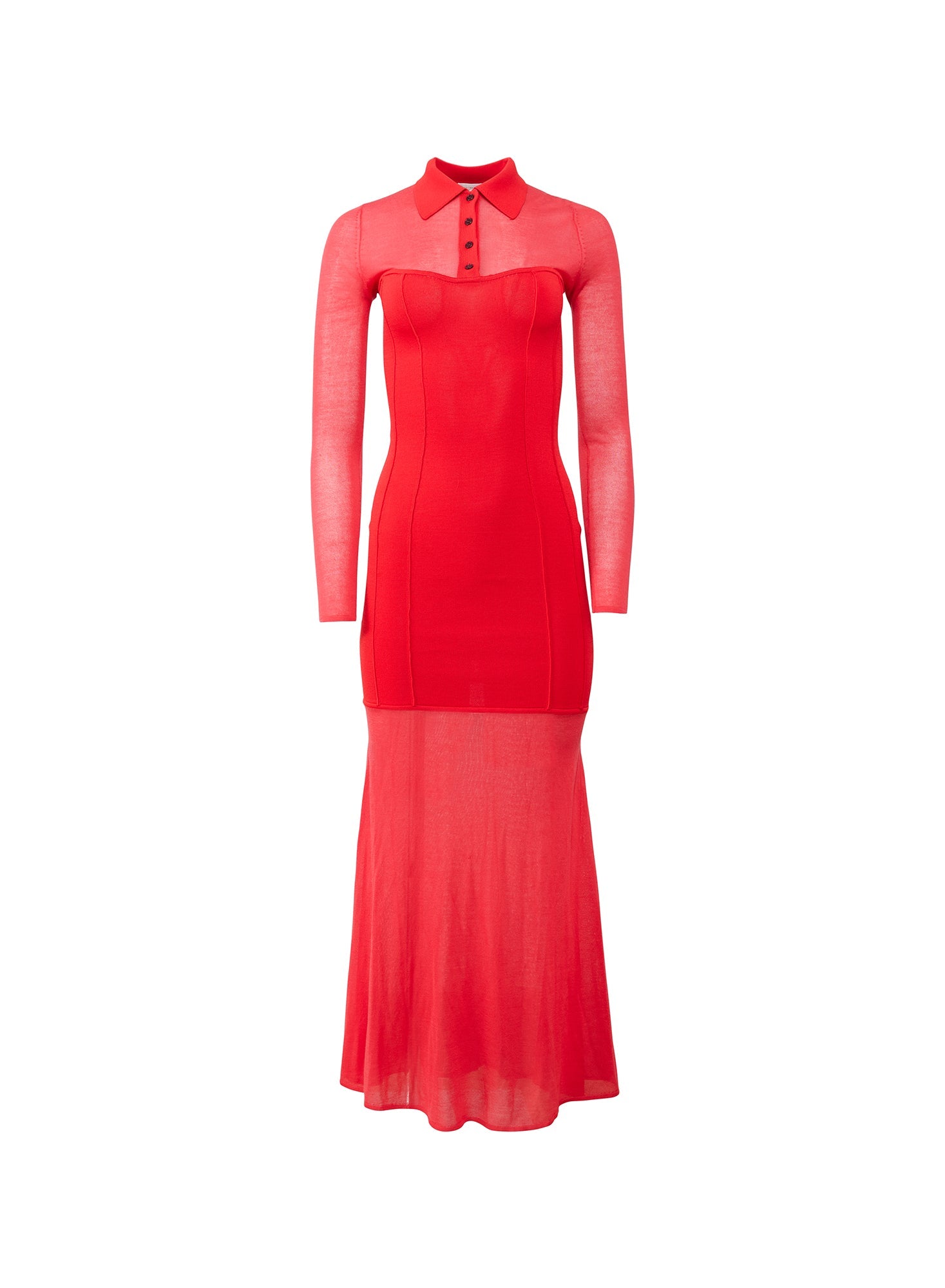 Fleur du Mal Red Kate Maxi Dress