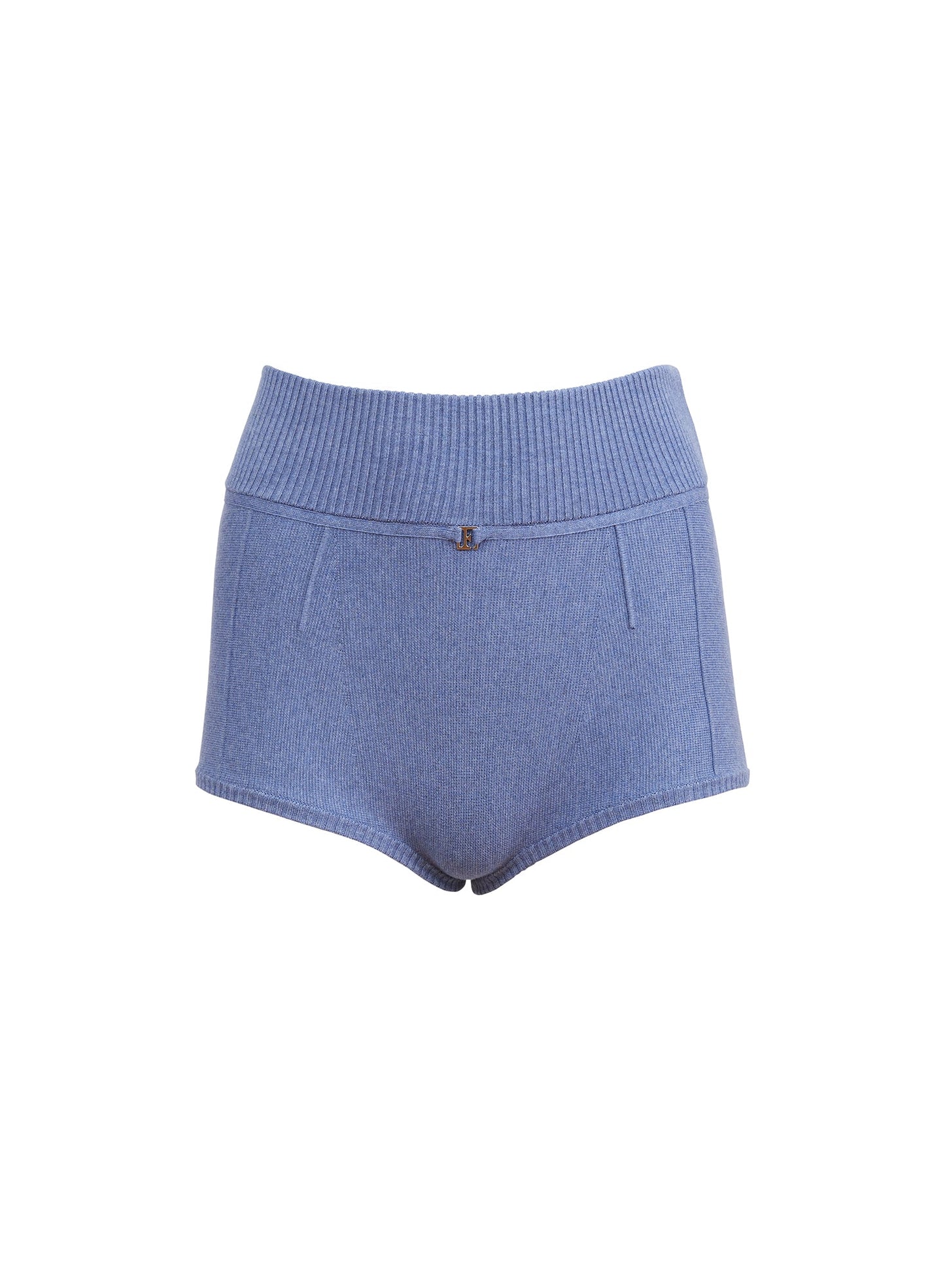 Fleur du Mal Charcoal Blue Knit Short