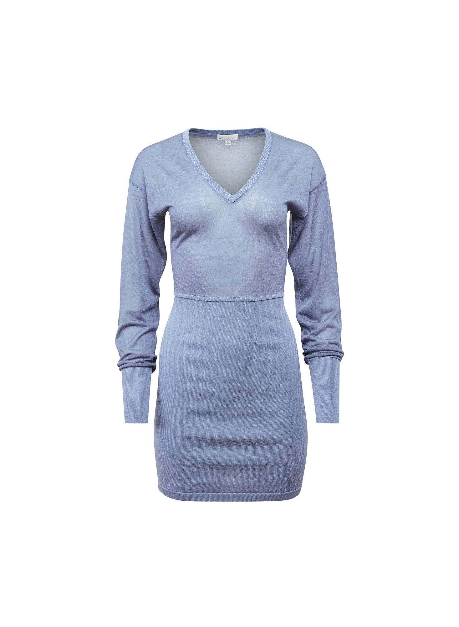 Fleur du Mal Charcoal Blue Kate Mini Dress