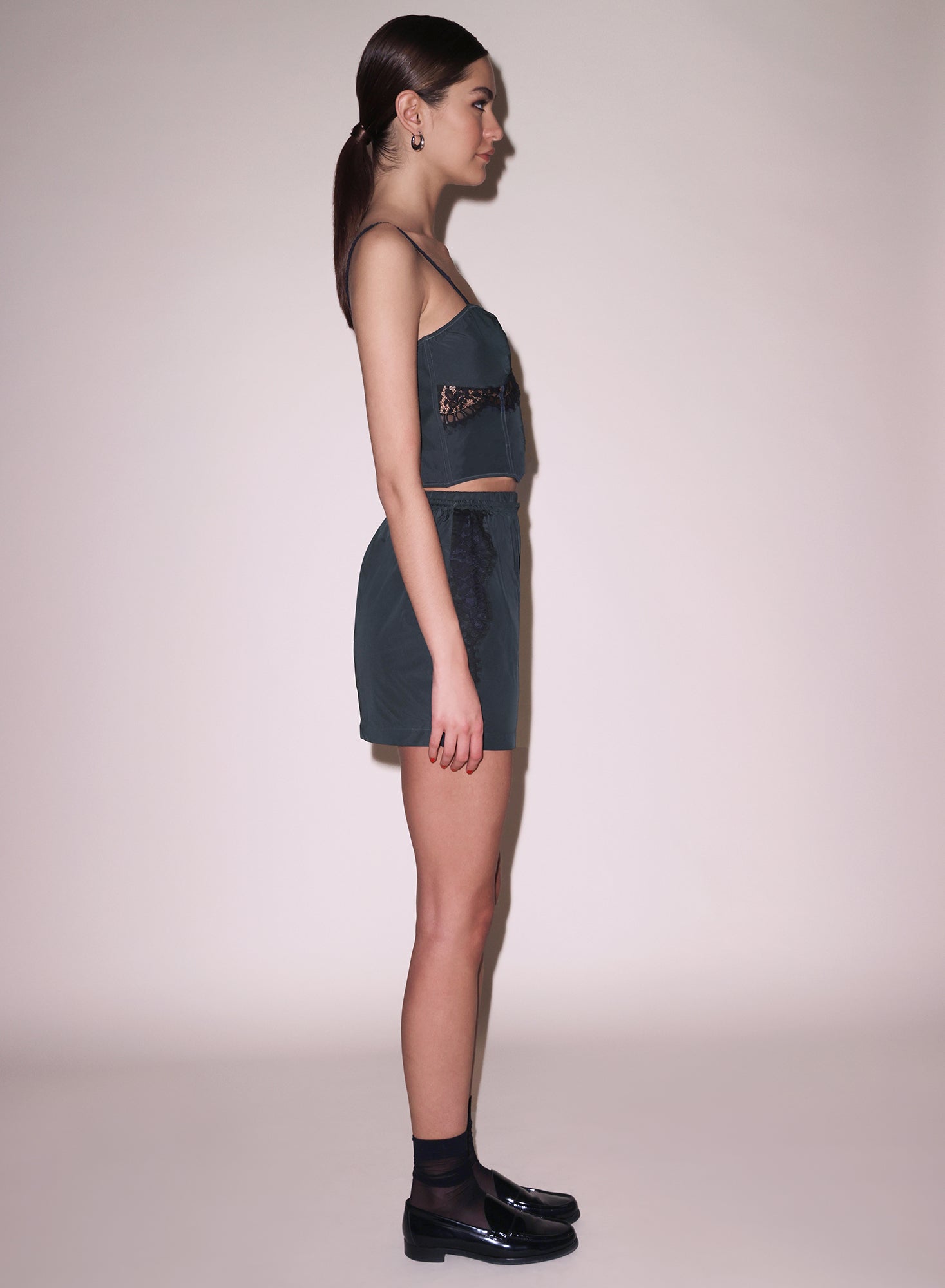 Fleur du Mal Nylon Mini Skirt